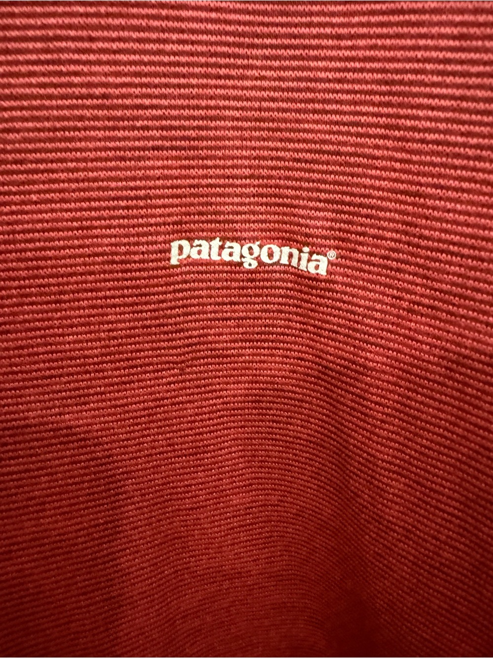 Patagonia Men’s Large Capilene 1/4 Zip Long Sleeve Red Base Layer Pullover USA - Picture 3 of 5